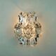 Elegant mid century sconce crystal glass prisms and chrome by kinkeldey 196
