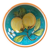 Italian bowl painted lemon decor