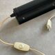 Vintage black W.L.P. wall sconce / bed lamp