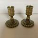 Pair of brass candlesticks