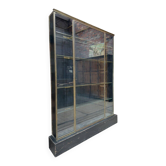 Brass display cabinet from the early 20th century.