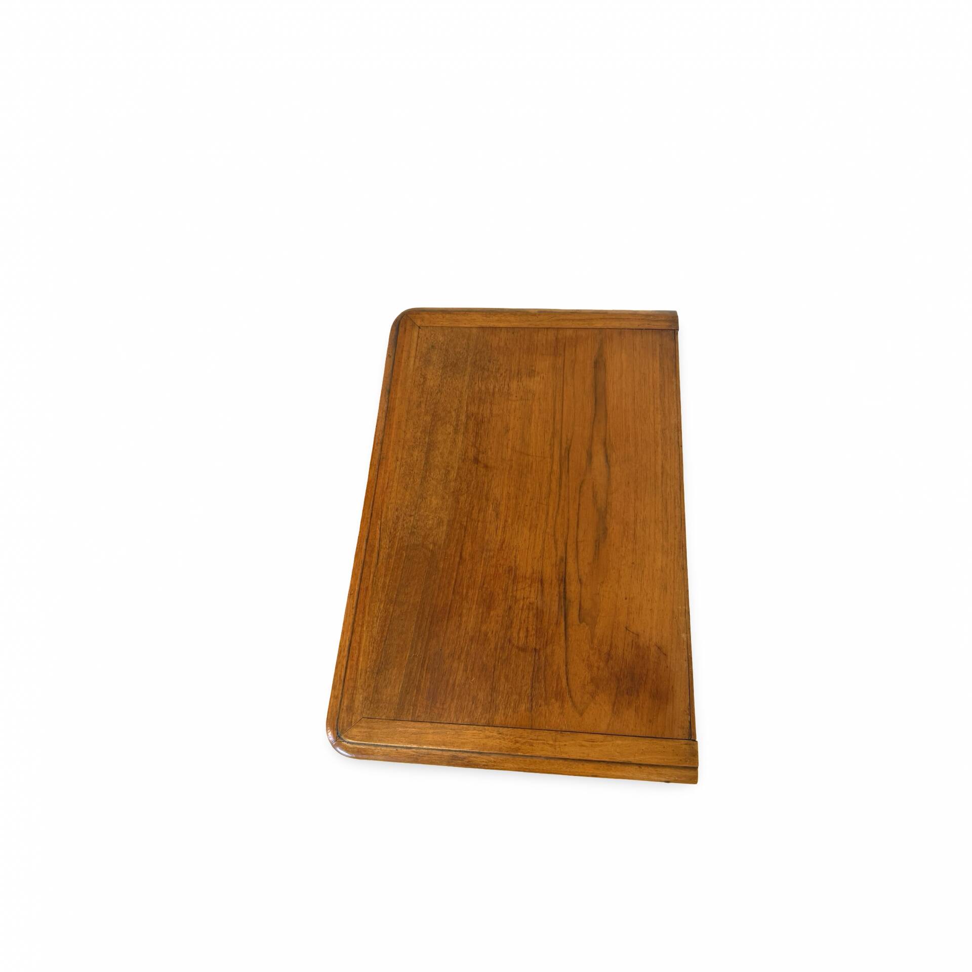 Antique Italian bedside table in solid walnut, 1920s/1930s