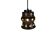 Raak Amsterdam - Nanny Still McKinney - ceiling lamp- copper - 60's