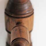 Wooden towel rail 2 branches early XXth