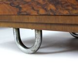 Restored Bauhaus Tubular Steel Cabinet with Secretary by R. Slezak, 1930s