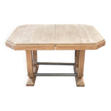 125cm hexagonal extendable art deco table