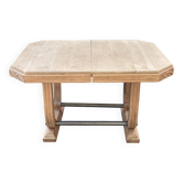Table art déco extensible hexagonale 125cm