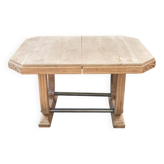 125cm hexagonal extendable art deco table