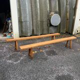 Pair of elm benches