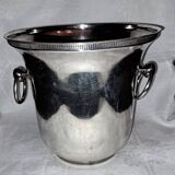 Apladur champagne bucket in silver metal.