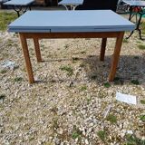 1950s Wooden Table with Extensions