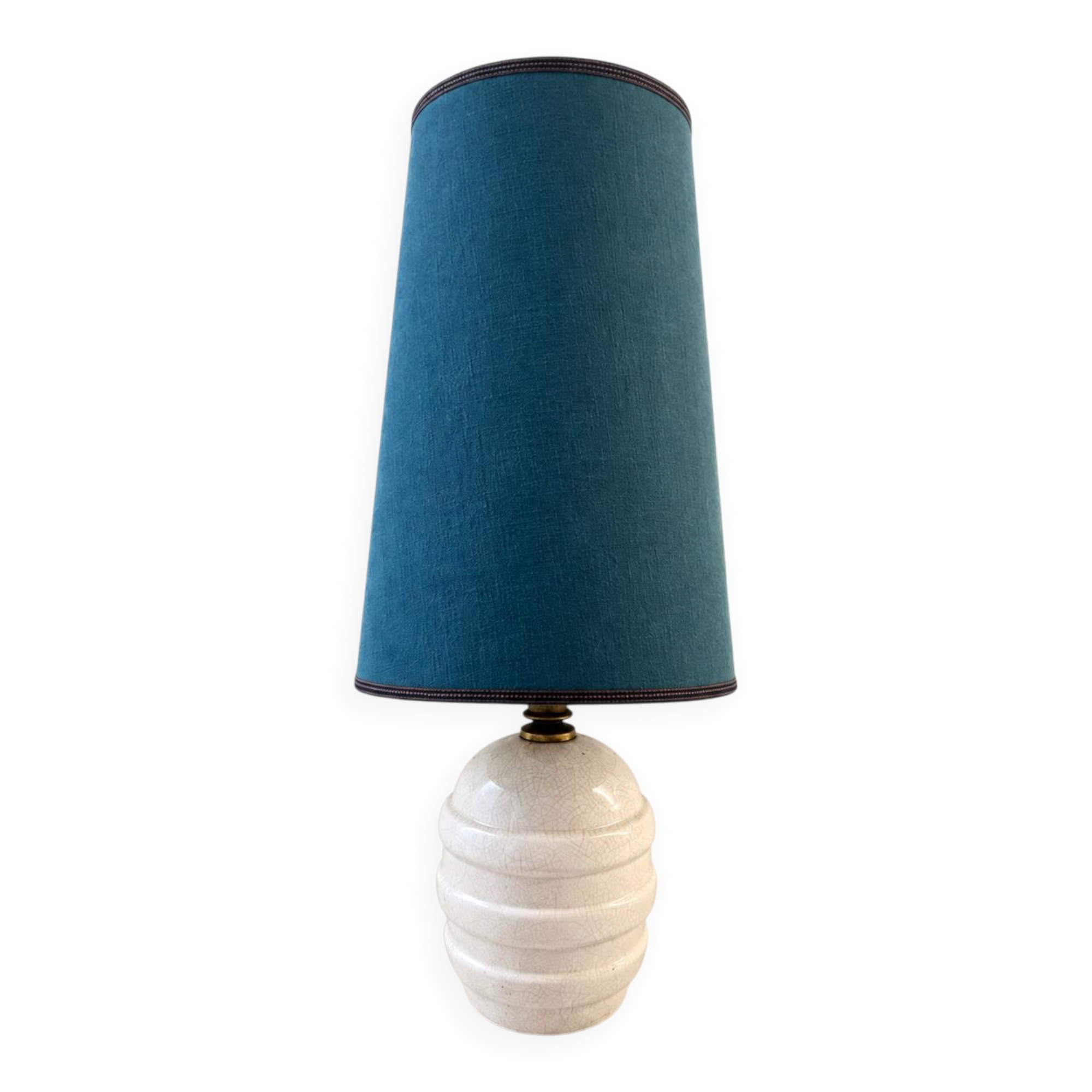 Lampe Art déco en céramique craquelée