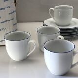 4 Espresso cups and saucers - Guy Degrenne