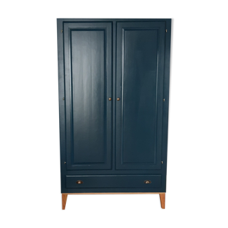 Armoire penderie scandinave bleu ganne