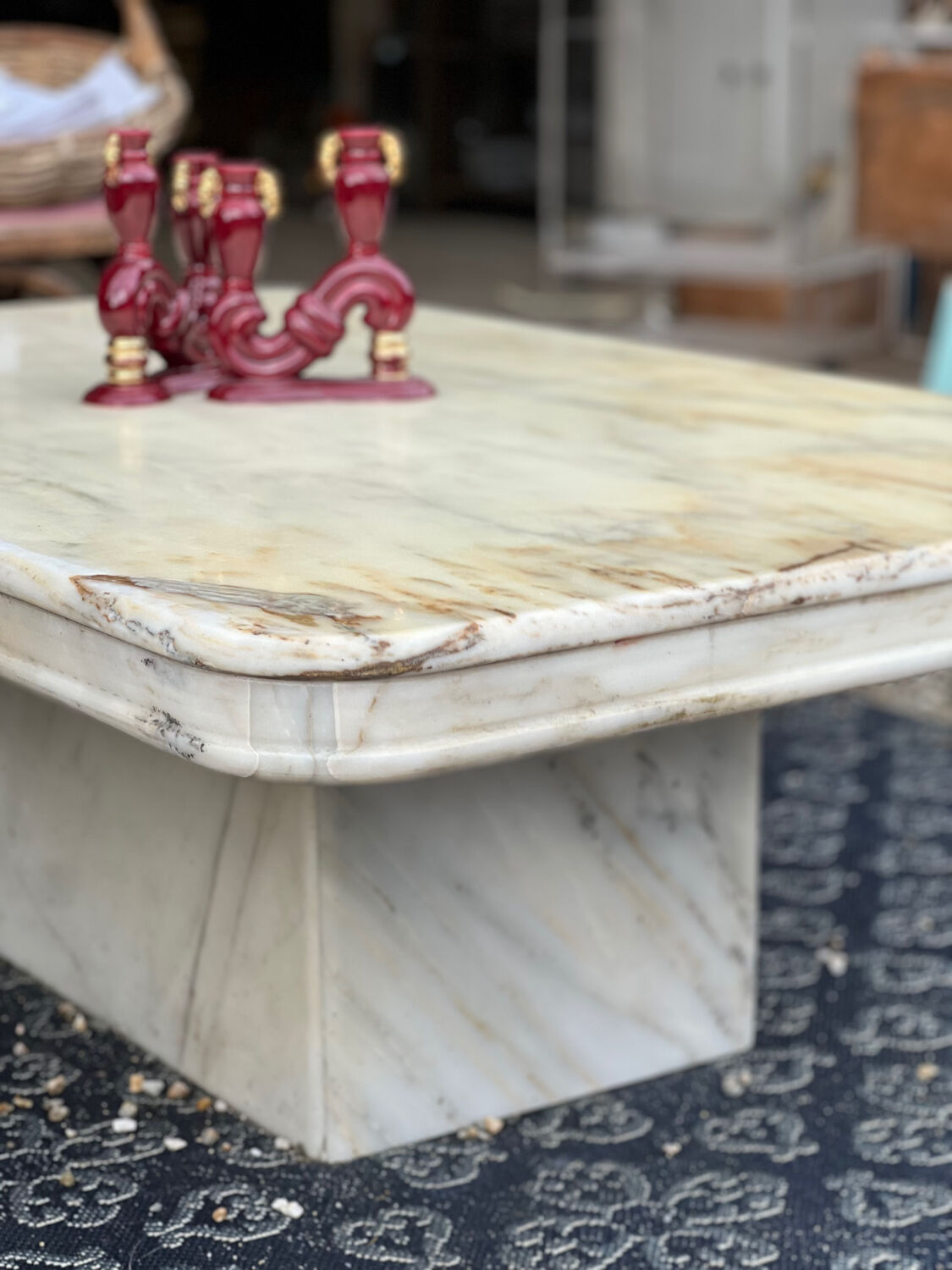 Marble coffee table