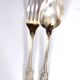 Lot 24 EMPIRE Silver Metal Table Cutlery SFAM model "Sans embarrass" 12 forks and 12 spoons