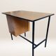 Bureau en métal, bois et formica