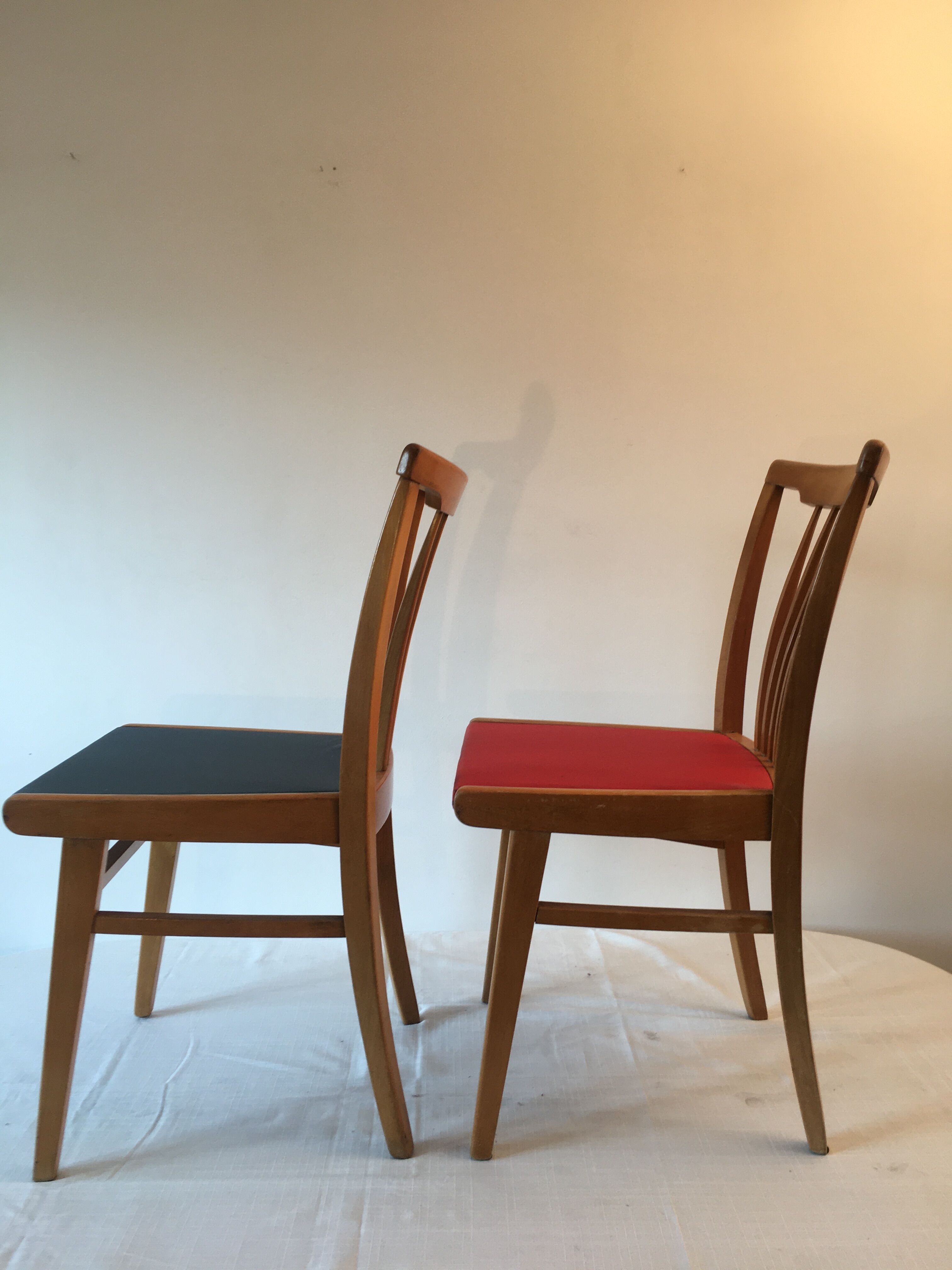 4 vintage chairs 60s