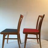 4 vintage chairs 60s