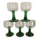 Roemer green stemmed glasses