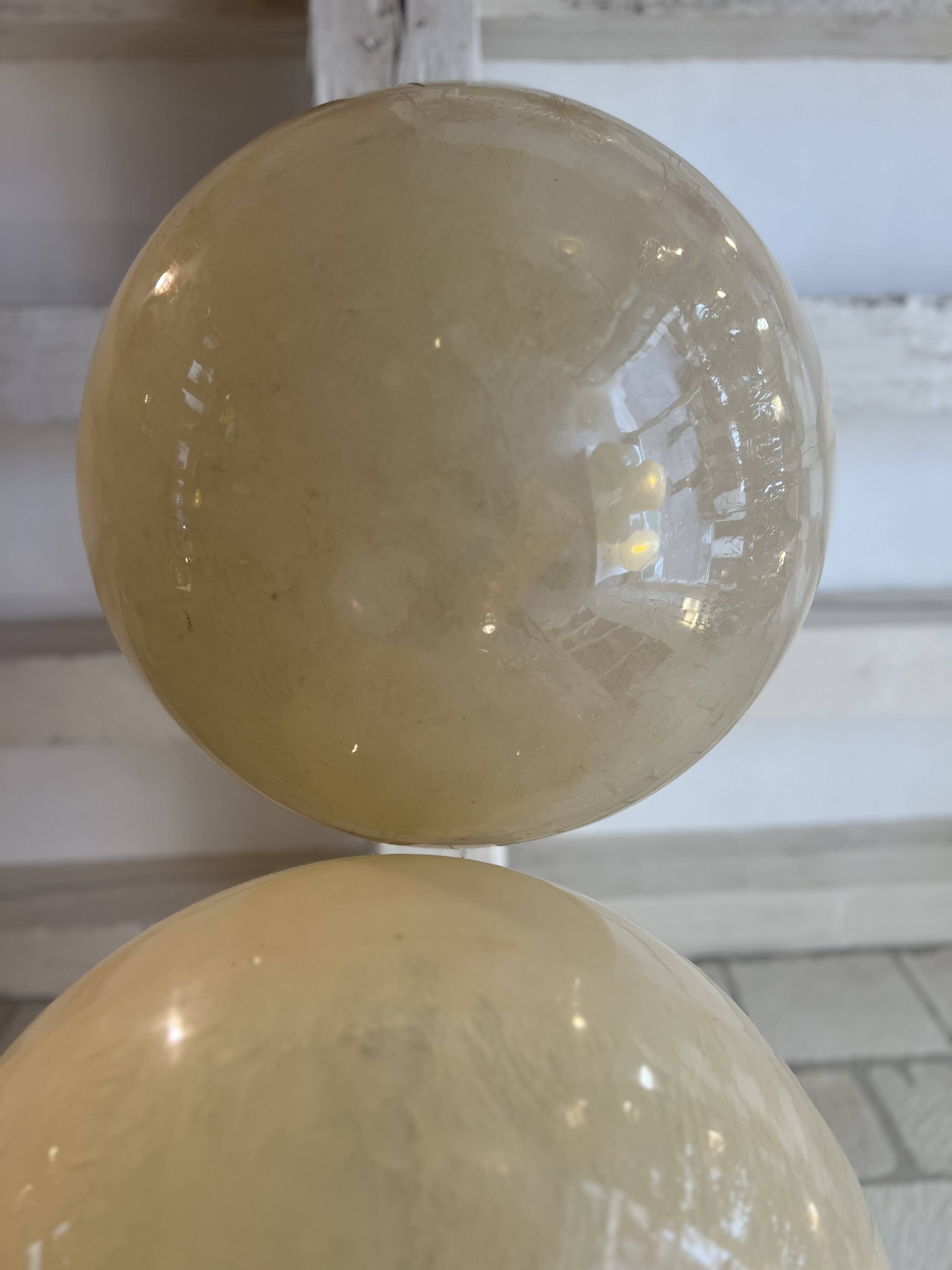 1. A resin ball pendant light, 1970