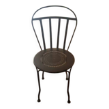 Provencal style wrought iron restaurant chairs