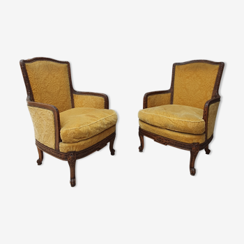 Pair of LXV style armchairs