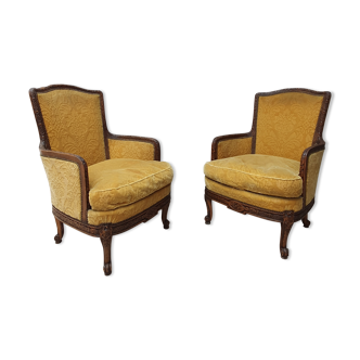 Pair of LXV style armchairs