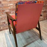 Renowated fox armchair, type 300-190 Lava upholstery, 1960s Poland