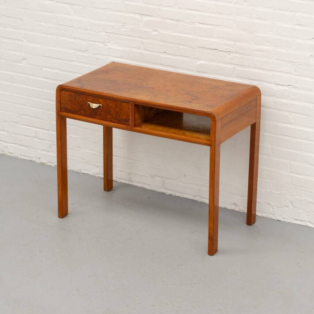 Italian Art Deco burl desk 1930s