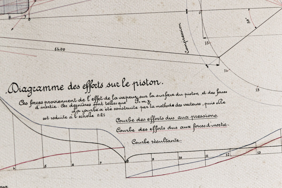 Original technical drawing, arts and crafts
