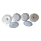 6 old mismatched blue/white plates St Amand, Moulin des loups