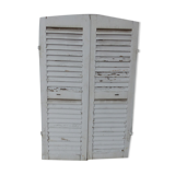 Wooden shutters louvers 2 swings L 49.5 x H 152 cm