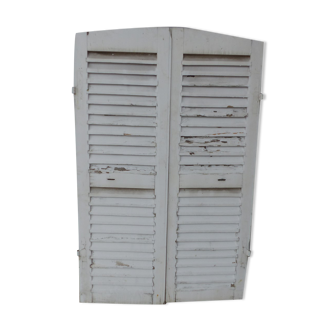 Volets en bois persiennes 2 battants L 49.5 x H 152 cm
