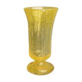 Blown glass vase, bubbled