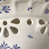 Pair of ceramic moustiers sconces