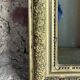 Miroir époque Louis Philippe à décors de fleurs 86x62 cm