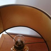 Lampe ananas vintage céramique blanche et doré