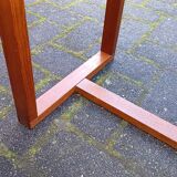 Banc à lattes scandinaves, teck 1970