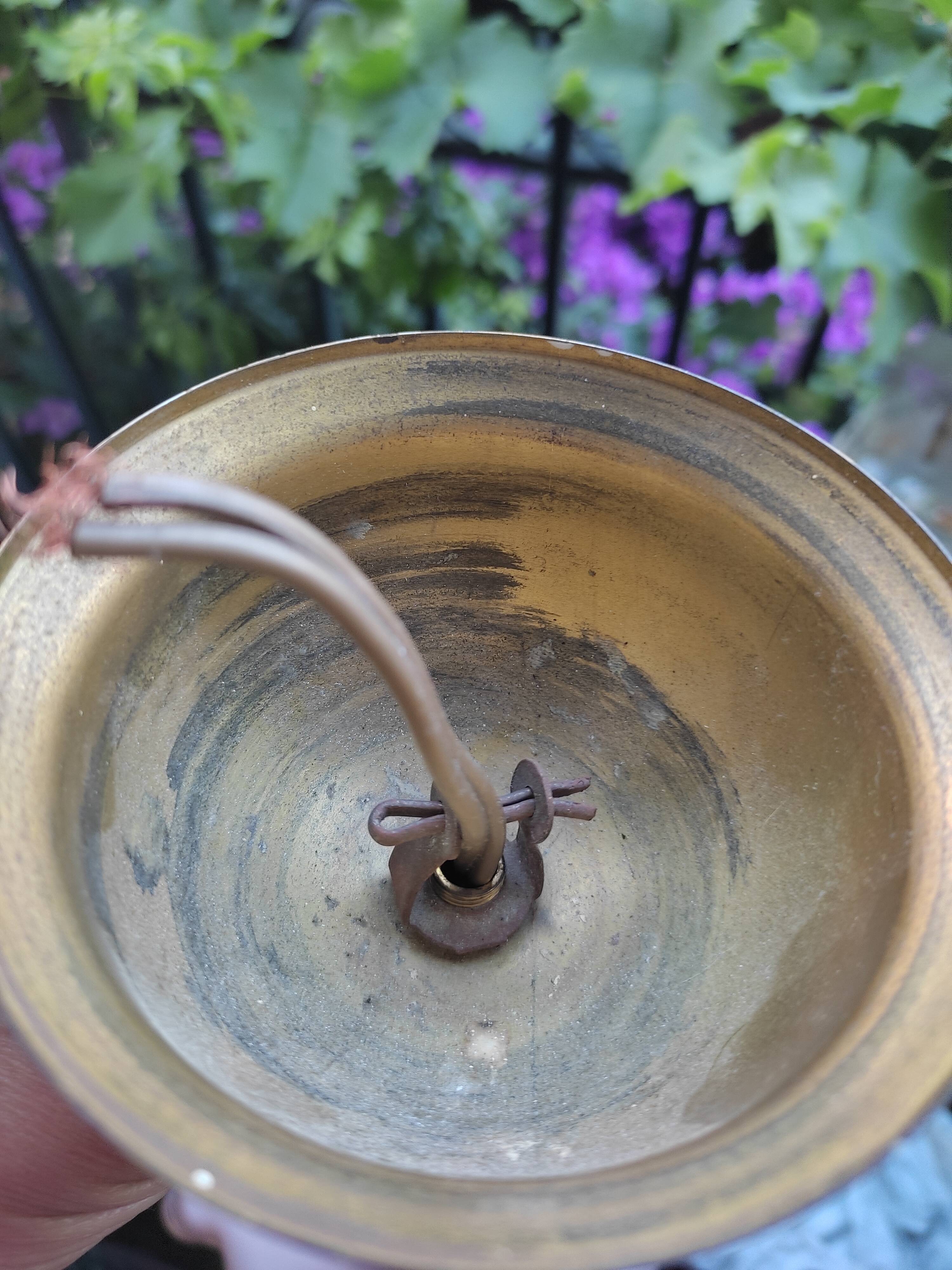 Pink opaline hanging lamp