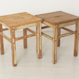 Set of 2 antique stools