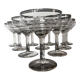 Antique champagne coupes