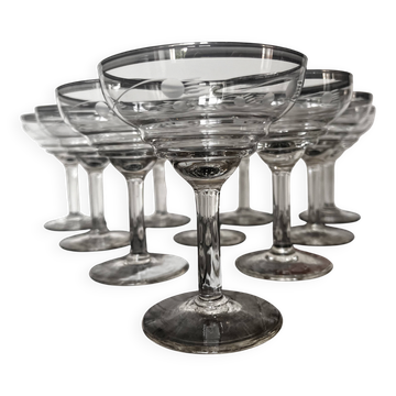 Antique champagne coupes