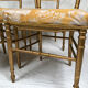 Series of four chairs Napoleon III, gilded wood