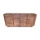 Buffet chêne 4 portes & plateau marbre
