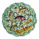 Vintage decorative dish Cerart Monaco fish decor signed ceramic, 37 cm