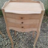 Pair of antique wooden bedside tables in Louis XV style.