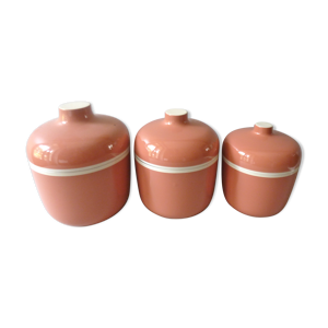 Set de 3 boites roses