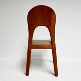 Set of 4 Niels Koefoed chairs cream, 1960s