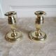 Pair of candlesticks in polished bronze Directoire d'époque